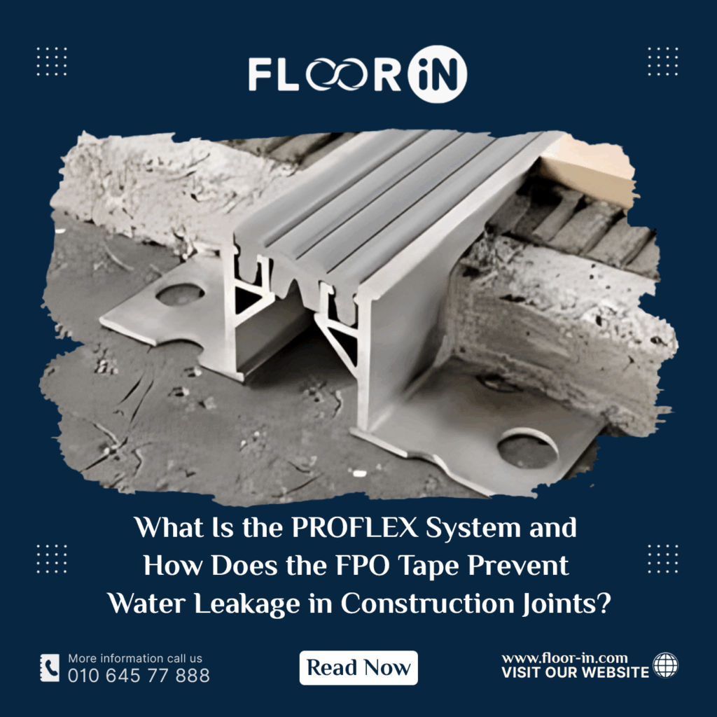What Is the PROFLEX System and How Does the FPO Tape Prevent Water Leakage in Construction Joints - FLOOR IN - Industrial Epoxy Company